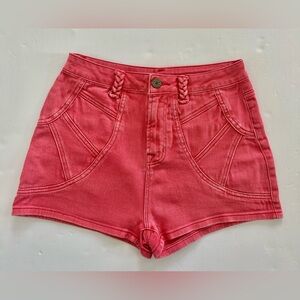 BDG Pink Salmon High Waist Shorts Size 27